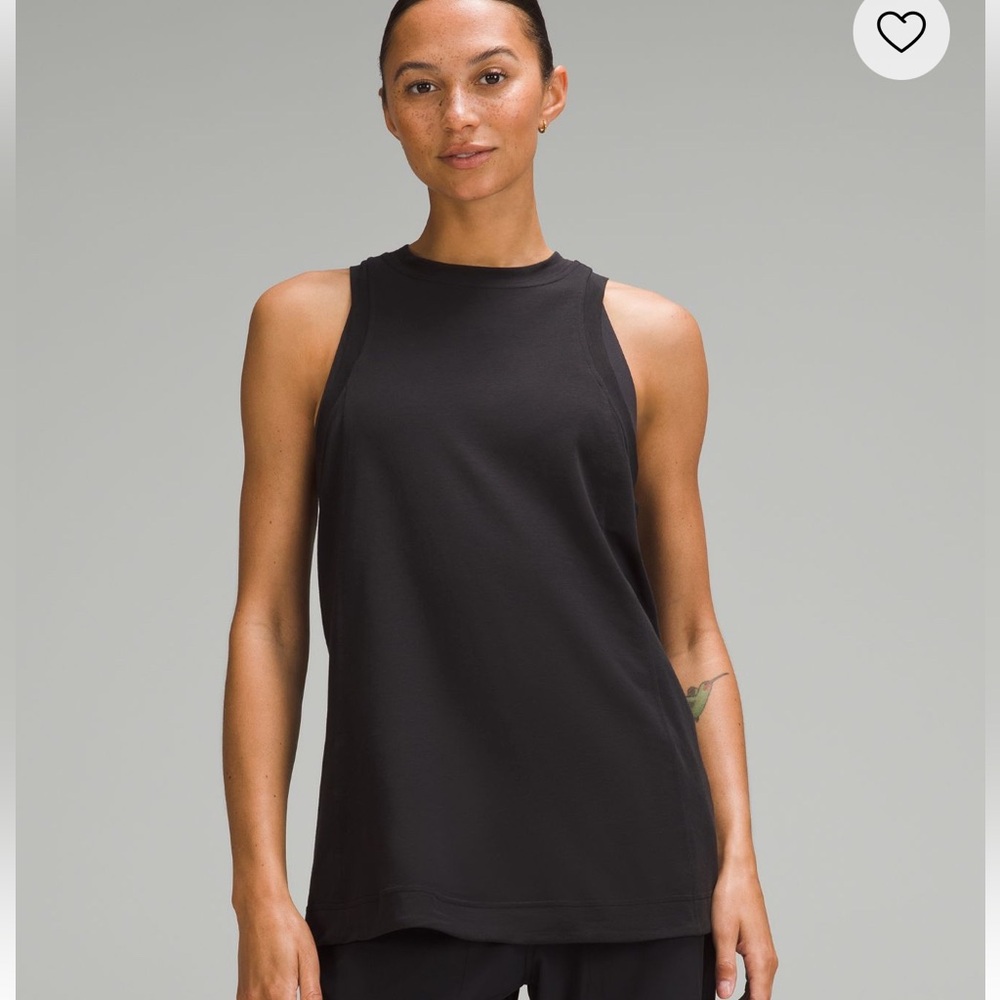 Lululemon long cotton crew neck tank top - Picture 5 of 7
